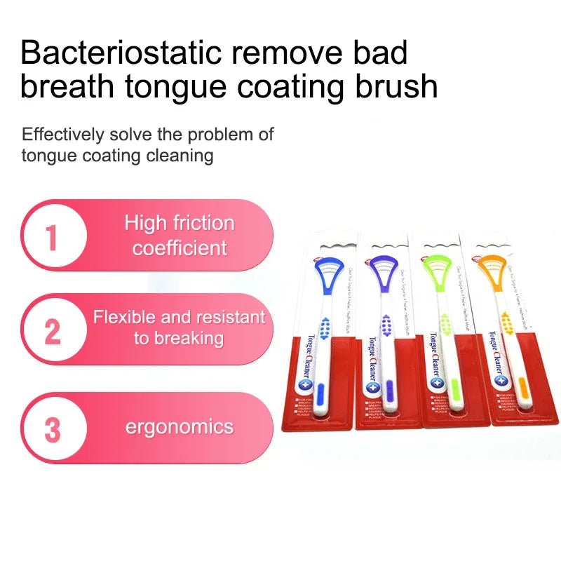 New Tongue Scraper, Tongue Coating Cleaner, Tongue Scraper To Eliminate Bad Breath, Thick And White Tongues Coating, Oral Care - Cozy & Co. Market