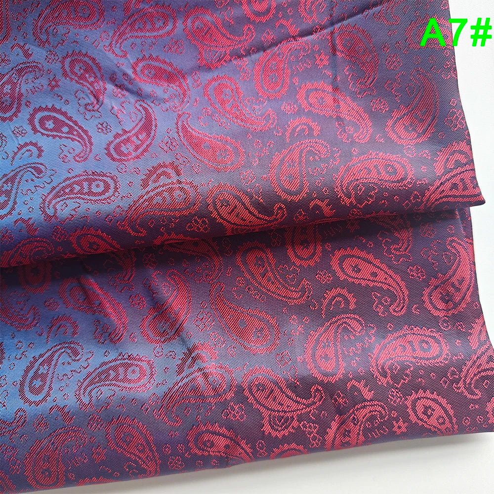 Newest Small Paisley Jacquard Brocade Fabric Polyester Viscose Breathable Anti-static Suit Lining Coat Jacket Hat Inner - Cozy & Co. Market