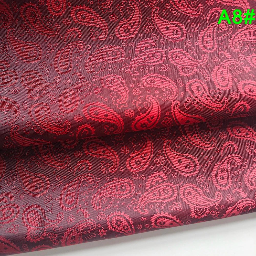 Newest Small Paisley Jacquard Brocade Fabric Polyester Viscose Breathable Anti-static Suit Lining Coat Jacket Hat Inner - Cozy & Co. Market