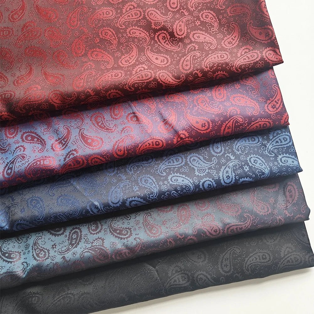 Newest Small Paisley Jacquard Brocade Fabric Polyester Viscose Breathable Anti-static Suit Lining Coat Jacket Hat Inner - Cozy & Co. Market