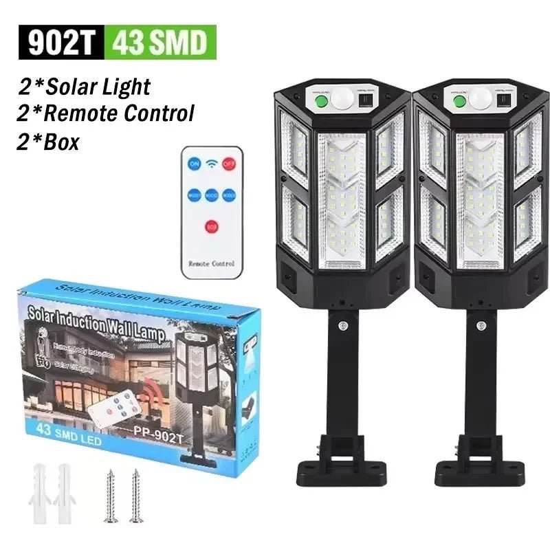 Newest Solar LED Light 300000LM Outdoor Solar Lamp Of Motion Sensor 4 Mode Waterproof IP65 Solar Garden Light Street Yard Lanter - Cozy & Co. Market
