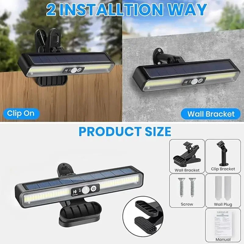 Newest Solar LED Light 300000LM Outdoor Solar Lamp Of Motion Sensor 4 Mode Waterproof IP65 Solar Garden Light Street Yard Lanter - Cozy & Co. Market