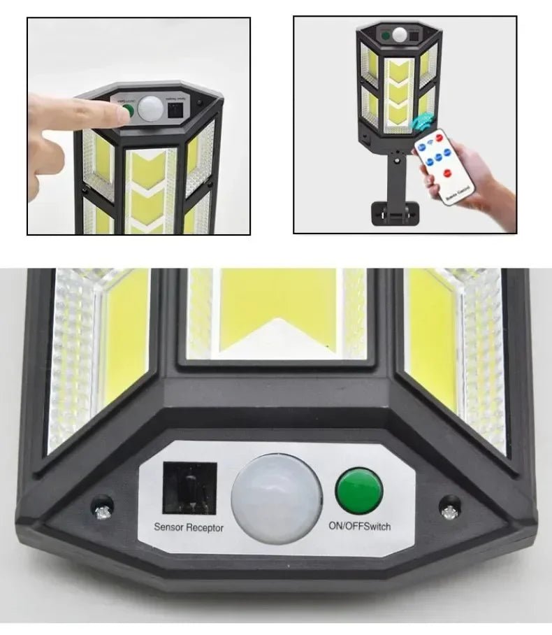 Newest Solar LED Light 300000LM Outdoor Solar Lamp Of Motion Sensor 4 Mode Waterproof IP65 Solar Garden Light Street Yard Lanter - Cozy & Co. Market