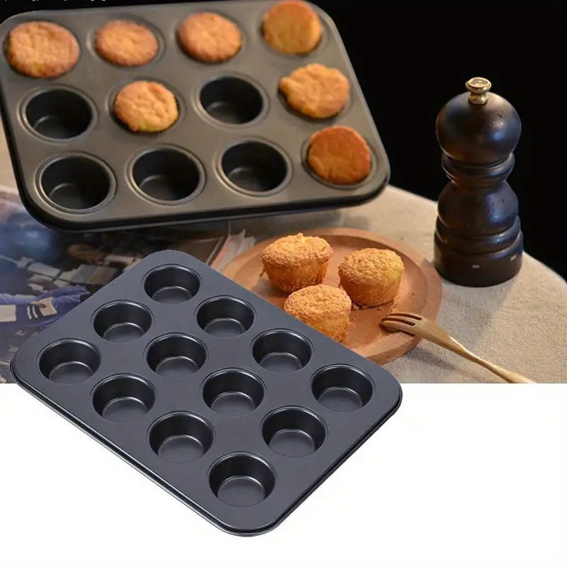 Non-Stick 12-Cup Muffin Pan and Baking Tray - Cozy & Co. Market