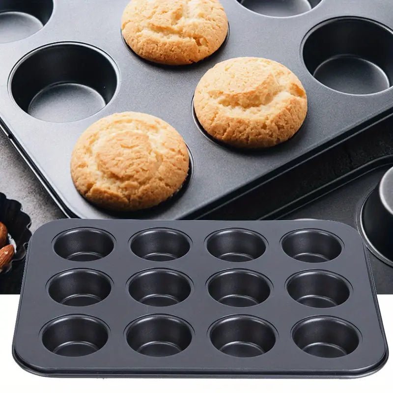 Non-Stick 12-Cup Muffin Pan and Baking Tray - Cozy & Co. Market