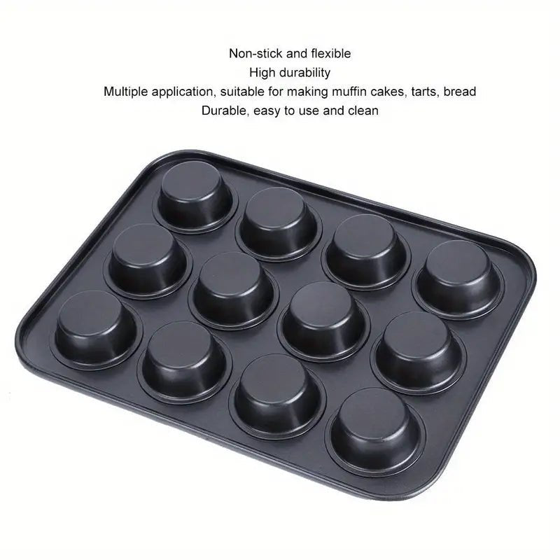 Non-Stick 12-Cup Muffin Pan and Baking Tray - Cozy & Co. Market