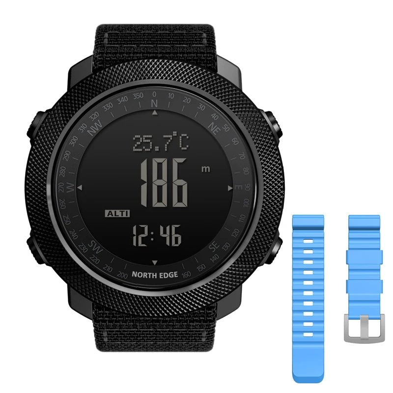 NORTH EDGE Men's sport Digital watch Hours Running Swimming Military Army watches Altimeter Barometer Compass waterproof 50m - Cozy & Co. Market