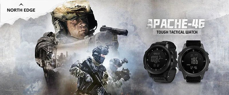 NORTH EDGE Men's sport Digital watch Hours Running Swimming Military Army watches Altimeter Barometer Compass waterproof 50m - Cozy & Co. Market