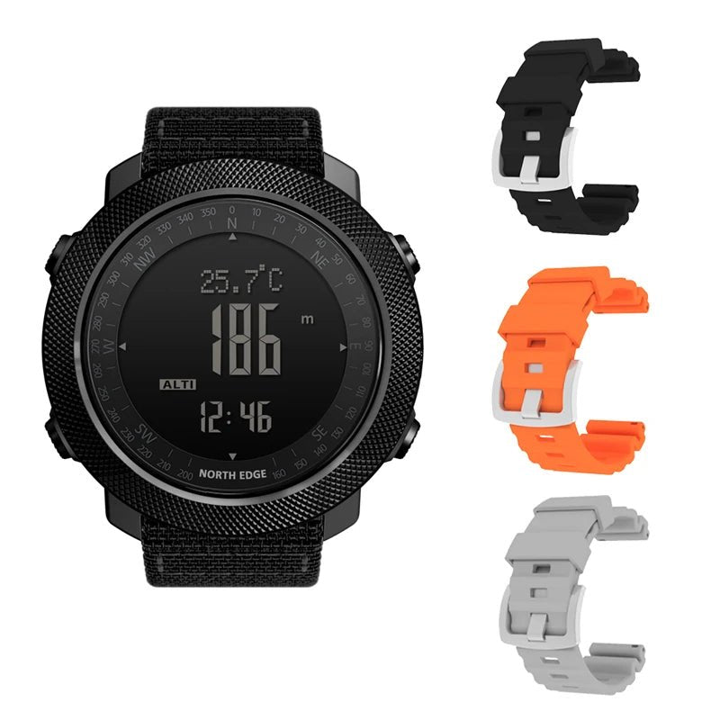 NORTH EDGE Men's sport Digital watch Hours Running Swimming Military Army watches Altimeter Barometer Compass waterproof 50m - Cozy & Co. Market
