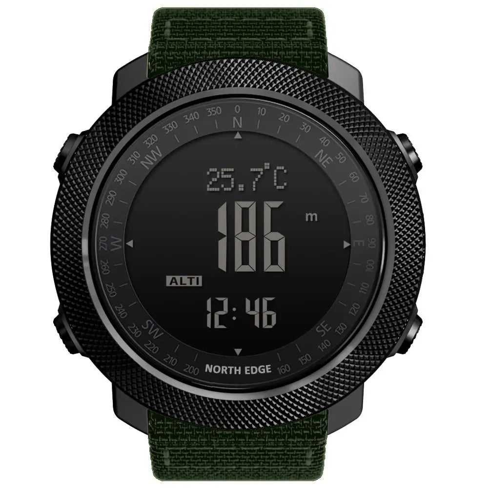 NORTH EDGE Men's sport Digital watch Hours Running Swimming Military Army watches Altimeter Barometer Compass waterproof 50m - Cozy & Co. Market