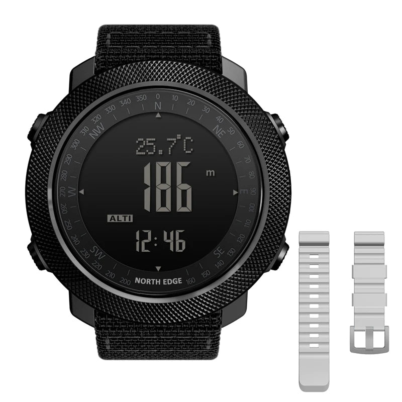 NORTH EDGE Men's sport Digital watch Hours Running Swimming Military Army watches Altimeter Barometer Compass waterproof 50m - Cozy & Co. Market