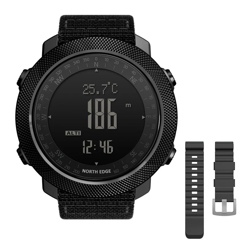 NORTH EDGE Men's sport Digital watch Hours Running Swimming Military Army watches Altimeter Barometer Compass waterproof 50m - Cozy & Co. Market