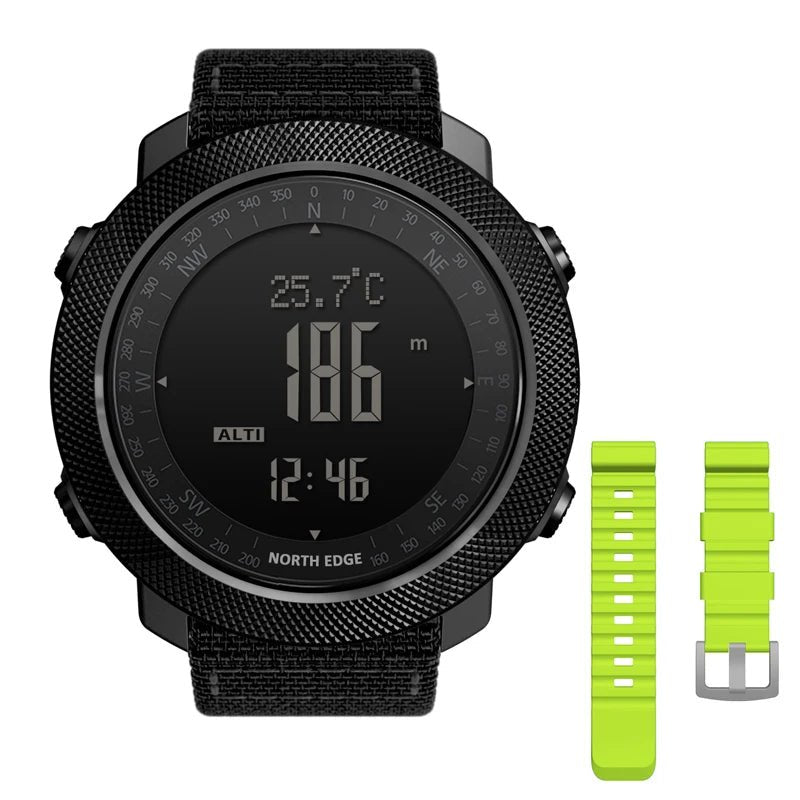 NORTH EDGE Men's sport Digital watch Hours Running Swimming Military Army watches Altimeter Barometer Compass waterproof 50m - Cozy & Co. Market