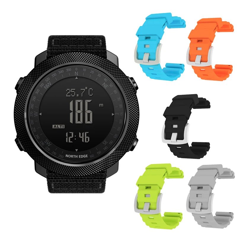 NORTH EDGE Men's sport Digital watch Hours Running Swimming Military Army watches Altimeter Barometer Compass waterproof 50m - Cozy & Co. Market