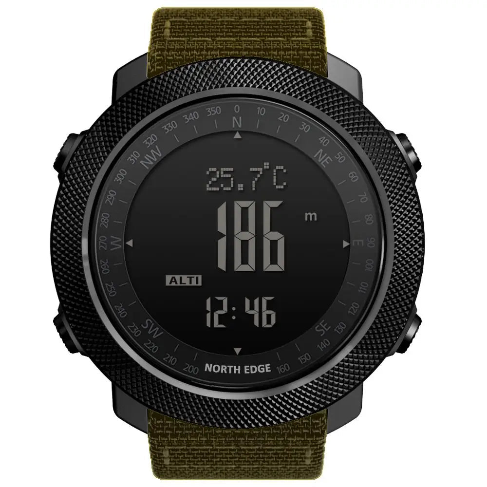 NORTH EDGE Men's sport Digital watch Hours Running Swimming Military Army watches Altimeter Barometer Compass waterproof 50m - Cozy & Co. Market