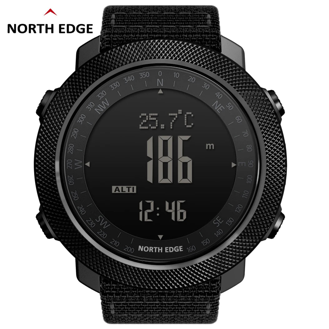 NORTH EDGE Men's sport Digital watch Hours Running Swimming Military Army watches Altimeter Barometer Compass waterproof 50m - Cozy & Co. Market