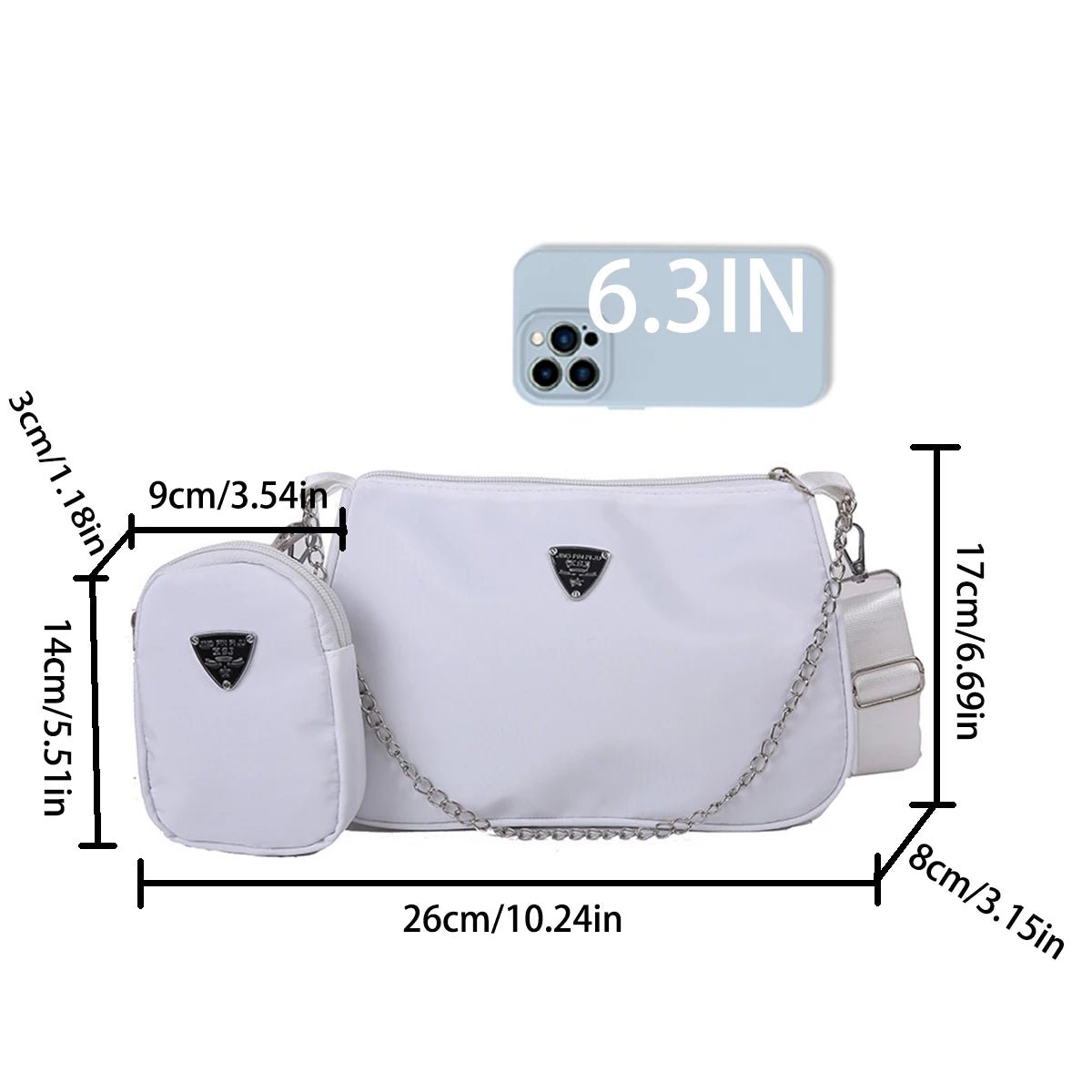Nylon Crossbody Bag For Women Fashion Portable Casual Underarm Bag Students Cross Body Bag - Cozy & Co. Market