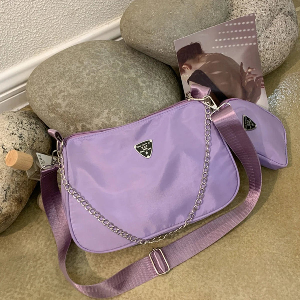 Nylon Crossbody Bag For Women Fashion Portable Casual Underarm Bag Students Cross Body Bag - Cozy & Co. Market
