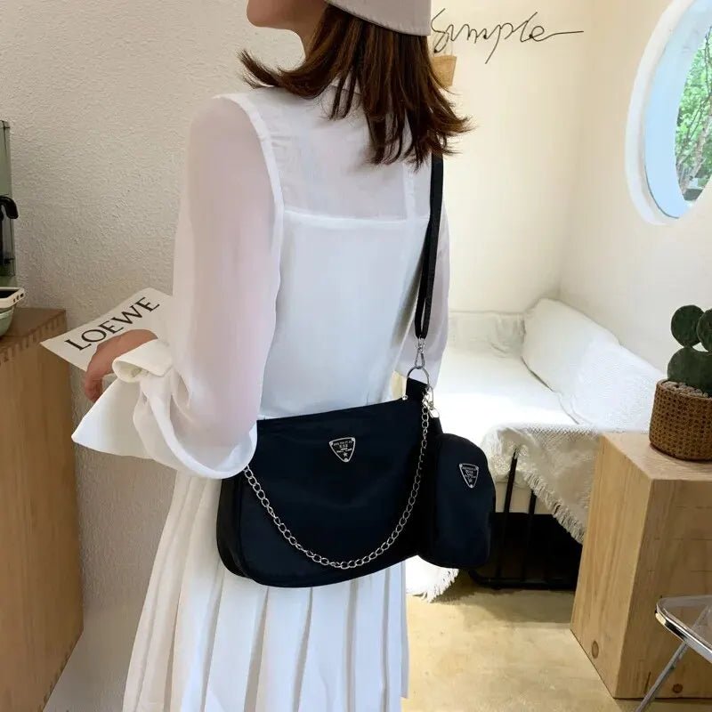 Nylon Crossbody Bag For Women Fashion Portable Casual Underarm Bag Students Cross Body Bag - Cozy & Co. Market
