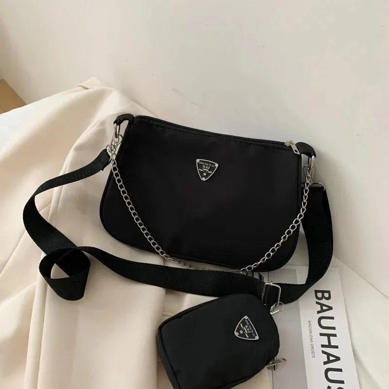 Nylon Crossbody Bag For Women Fashion Portable Casual Underarm Bag Students Cross Body Bag - Cozy & Co. Market