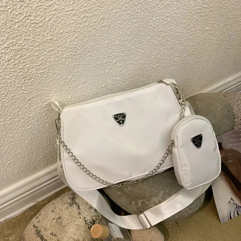 Nylon Crossbody Bag For Women Fashion Portable Casual Underarm Bag Students Cross Body Bag - Cozy & Co. Market