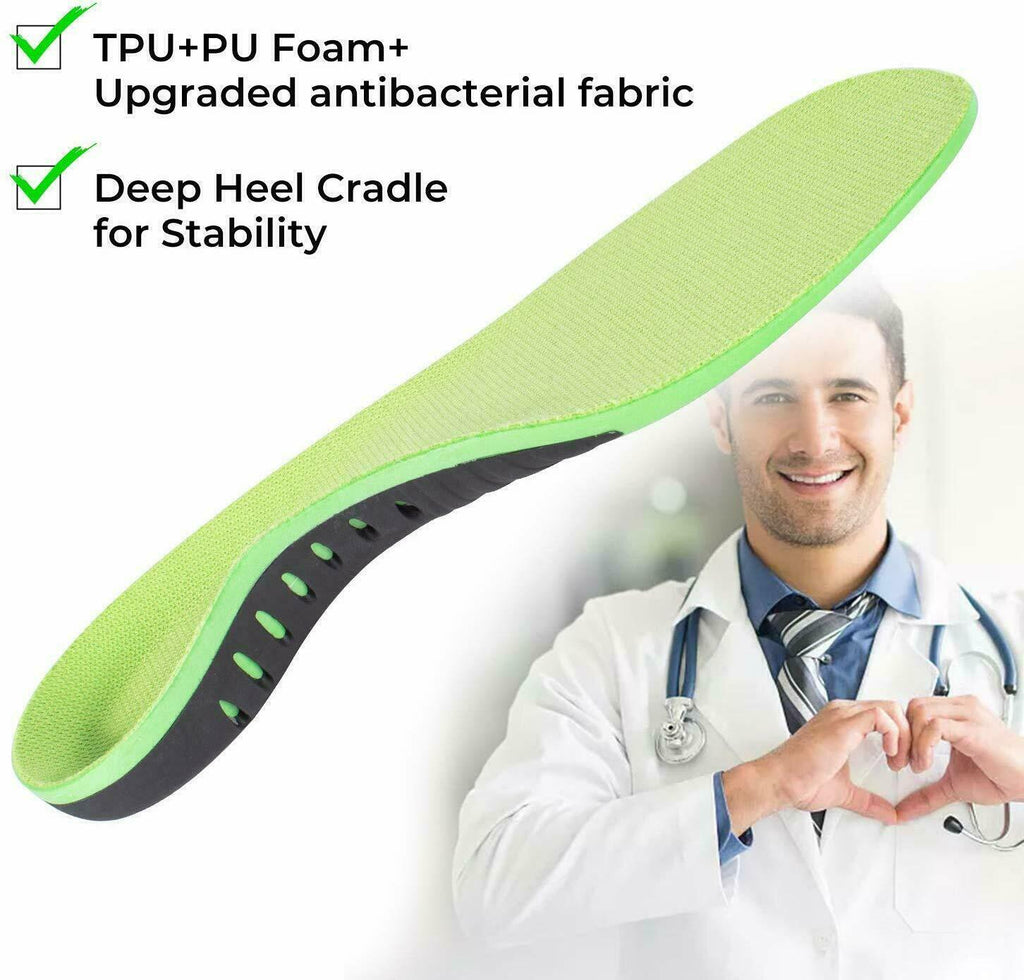 Orthotic Shoe Insoles Inserts Flat Feet High Arch Support For Plantar Fasciitis - Cozy & Co. Market