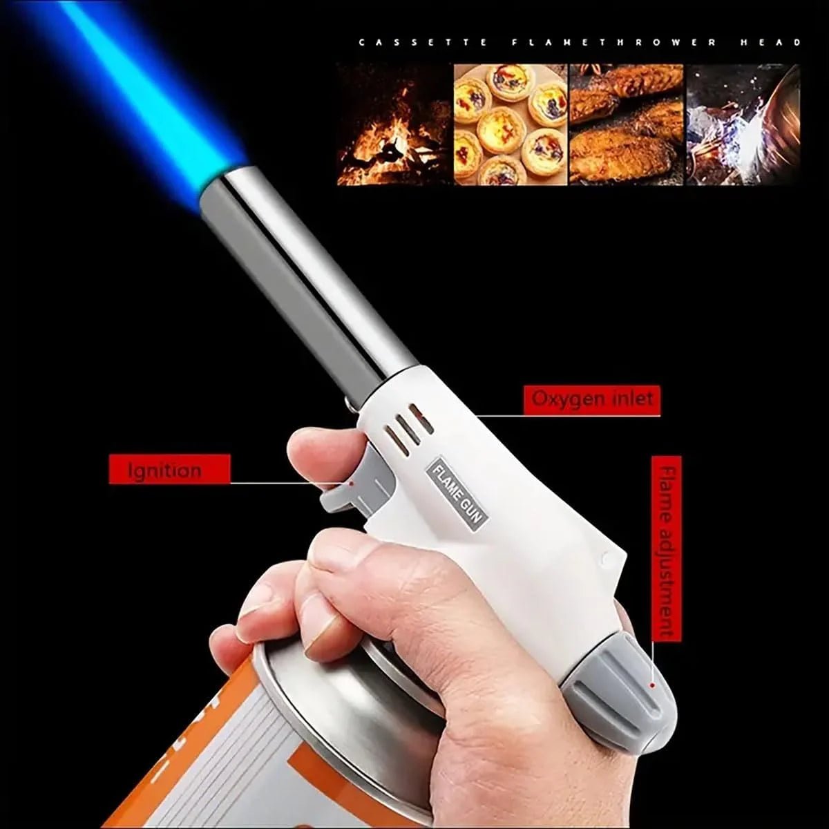 Outdoor Butane Burner Flame Gas Torch for Camping Barbecue Baking Metal Welding Heater Lighter Flame Gun for Cooking - Cozy & Co. Market