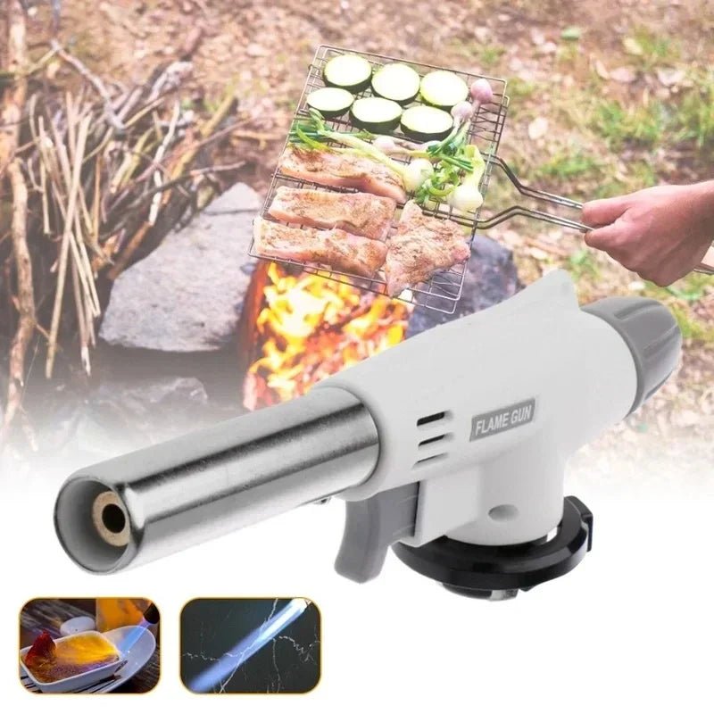 Outdoor Butane Burner Flame Gas Torch for Camping Barbecue Baking Metal Welding Heater Lighter Flame Gun for Cooking - Cozy & Co. Market