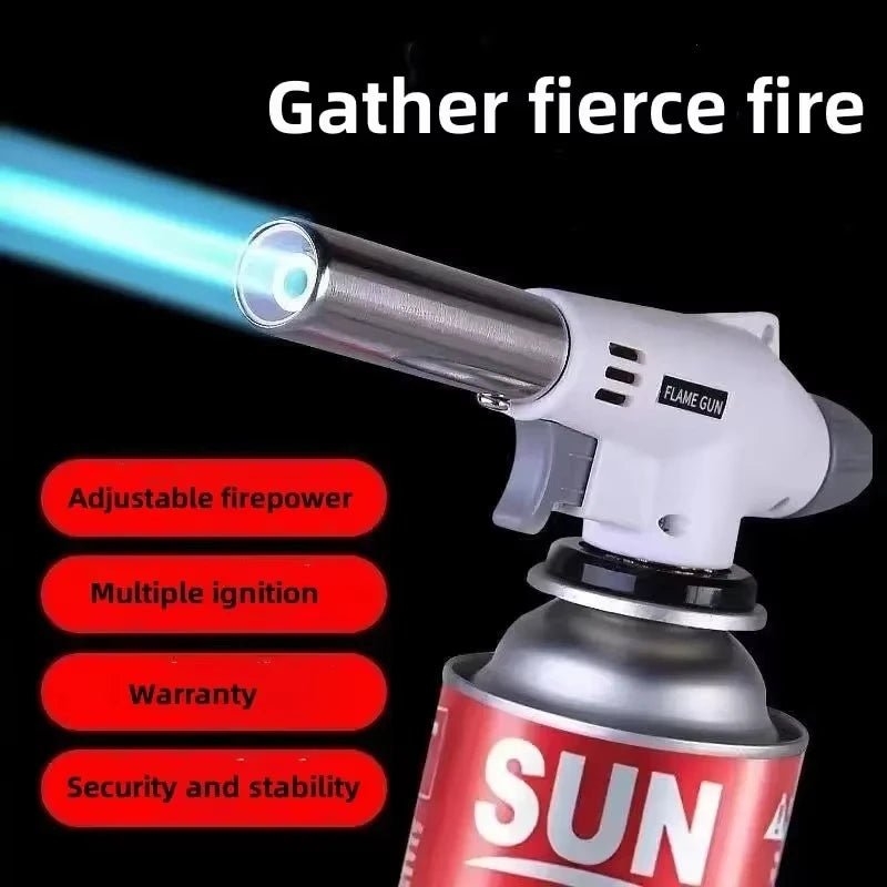 Outdoor Butane Burner Flame Gas Torch for Camping Barbecue Baking Metal Welding Heater Lighter Flame Gun for Cooking - Cozy & Co. Market