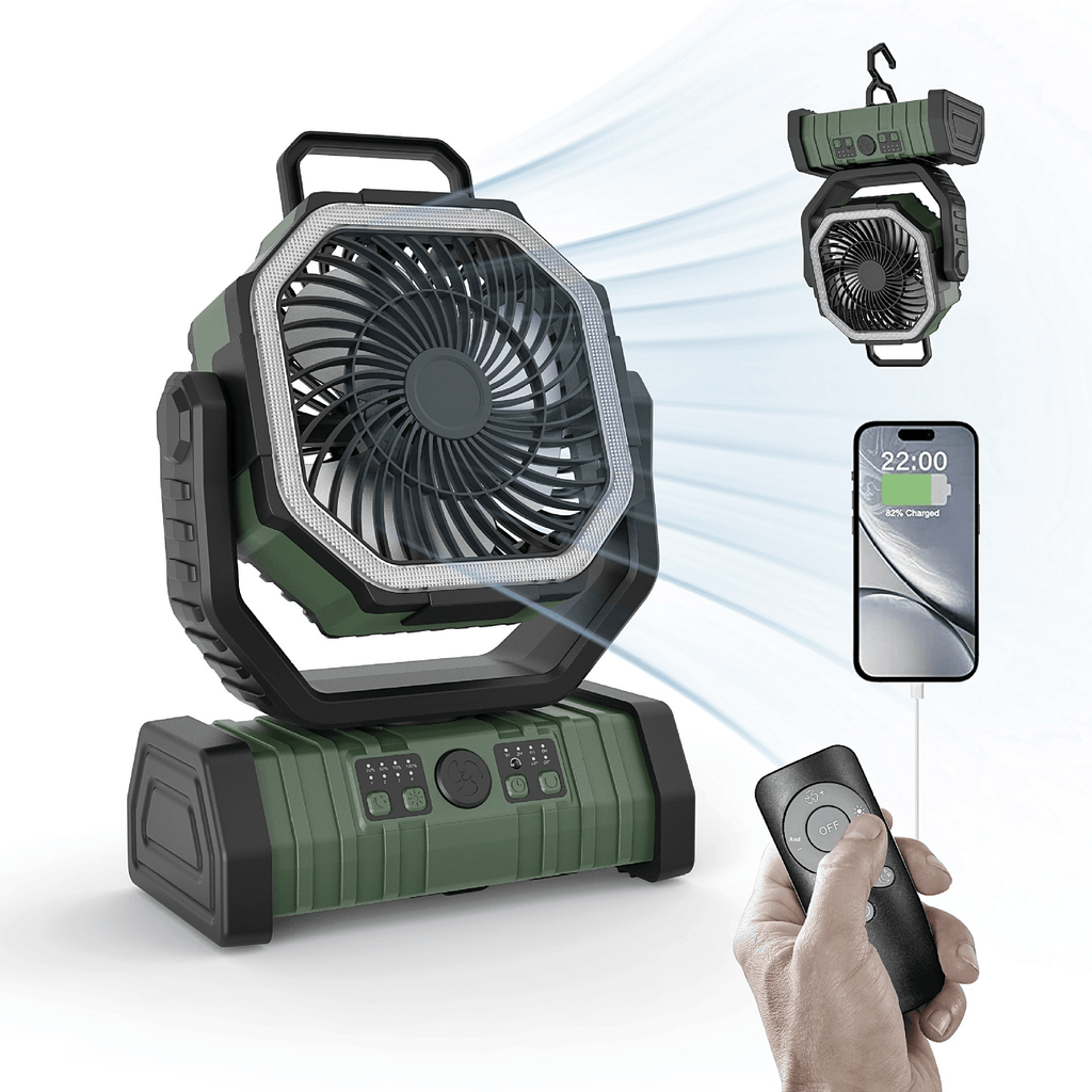 Outdoor Household Power Bank LED Light Camping Fan - Cozy & Co. Market