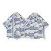 Oversized American Style 2023 Summer Fried Street Fashion Small Fish Print New Personalized Mens Casual Shirts - Cozy & Co. Market