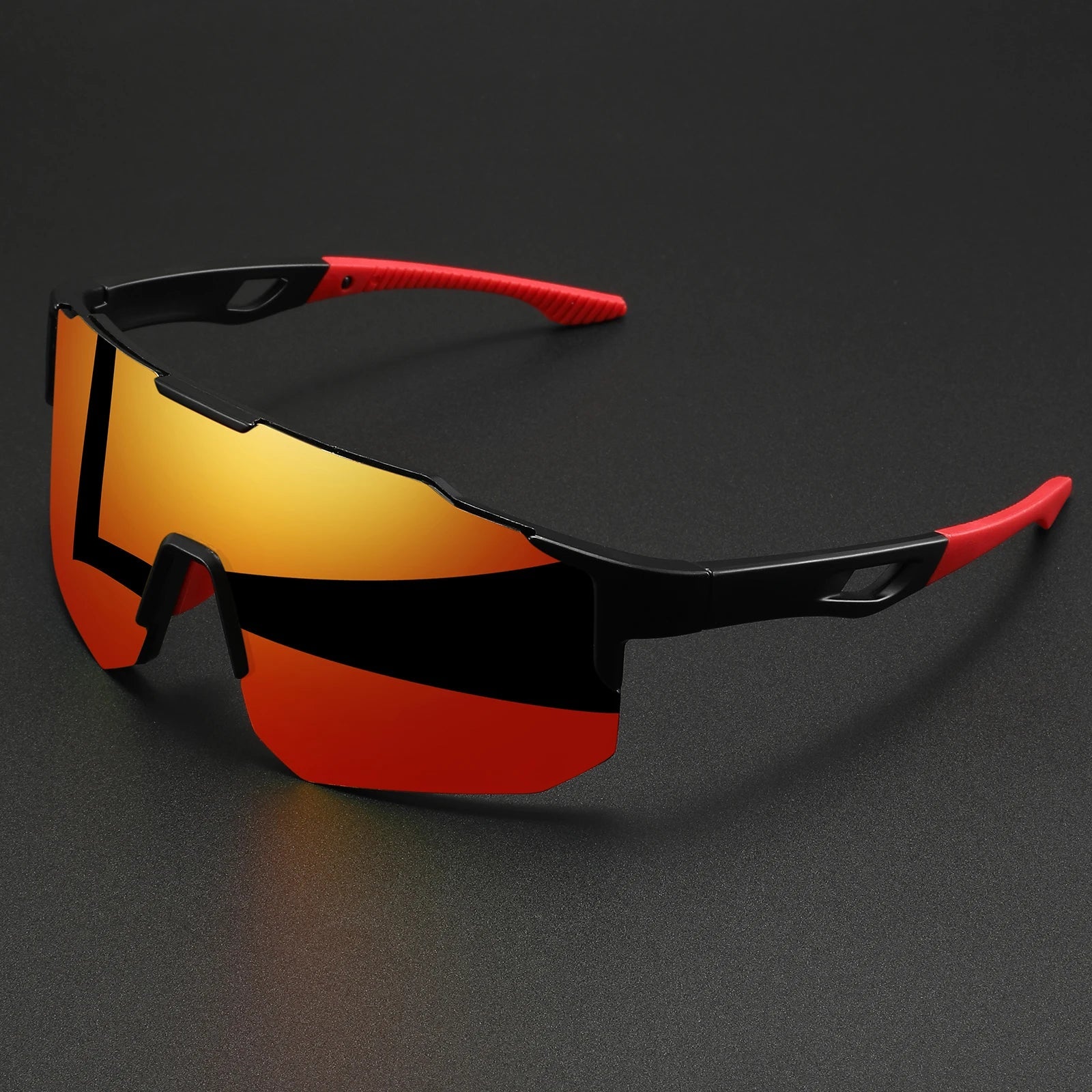 Oversized Colorful Sports Sunglasses - Wraparound Design, UV400 Unisex Comfort Fit for Cycling, Hiking & Outdoor - Cozy & Co. Market