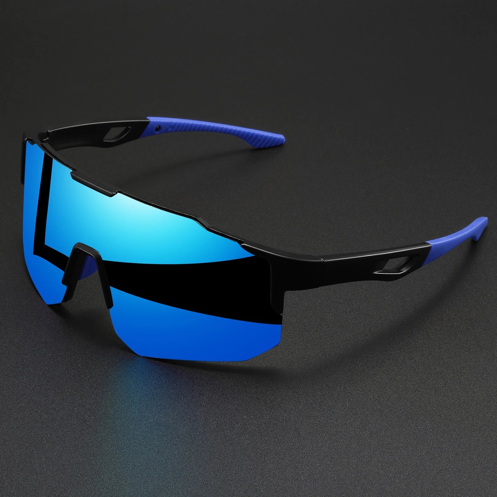 Oversized Colorful Sports Sunglasses - Wraparound Design, UV400 Unisex Comfort Fit for Cycling, Hiking & Outdoor - Cozy & Co. Market