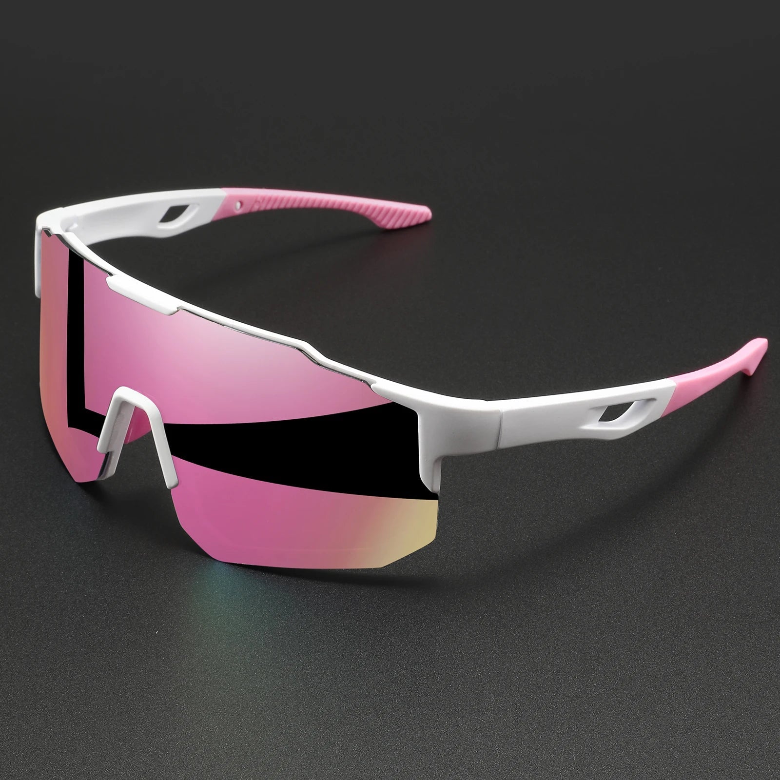 Oversized Colorful Sports Sunglasses - Wraparound Design, UV400 Unisex Comfort Fit for Cycling, Hiking & Outdoor - Cozy & Co. Market