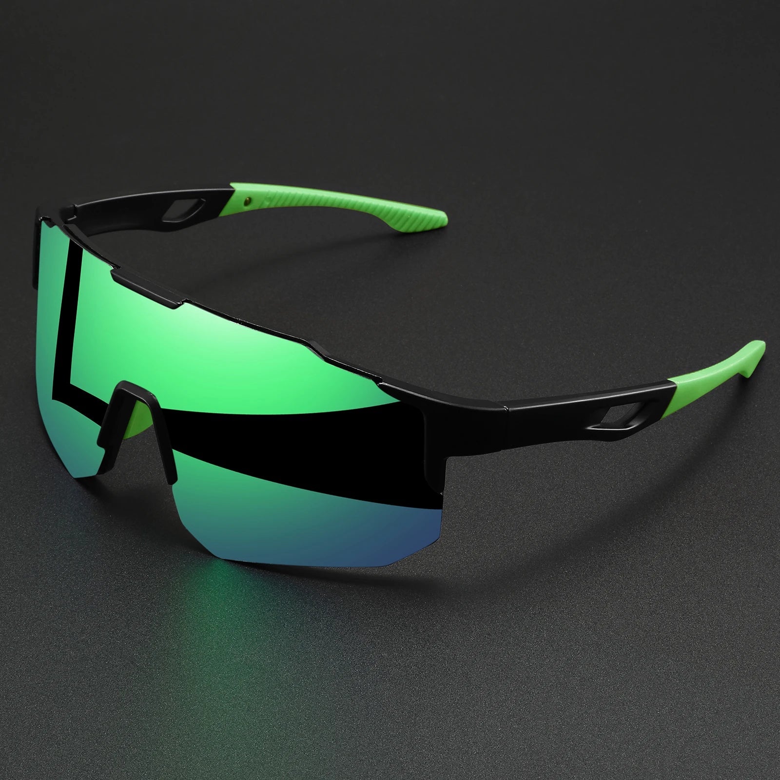 Oversized Colorful Sports Sunglasses - Wraparound Design, UV400 Unisex Comfort Fit for Cycling, Hiking & Outdoor - Cozy & Co. Market