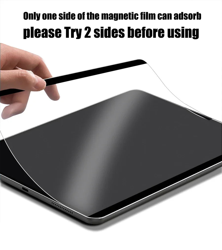 Paper Magnetic Like Screen Protector For Ipad 9 8 7 6 5 9th Generation 10 Ipad Pro 11 12.9 10.5 9.7 Air 5 4 13 2024 Mini 6 Film - Cozy & Co. Market