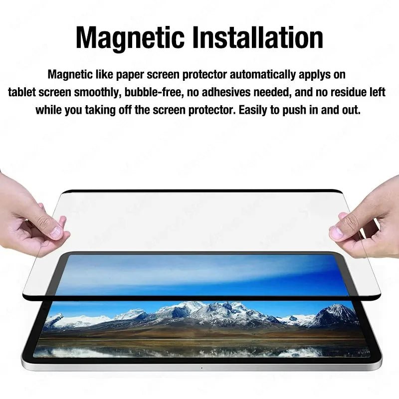 Paper Magnetic Like Screen Protector For Ipad 9 8 7 6 5 9th Generation 10 Ipad Pro 11 12.9 10.5 9.7 Air 5 4 13 2024 Mini 6 Film - Cozy & Co. Market