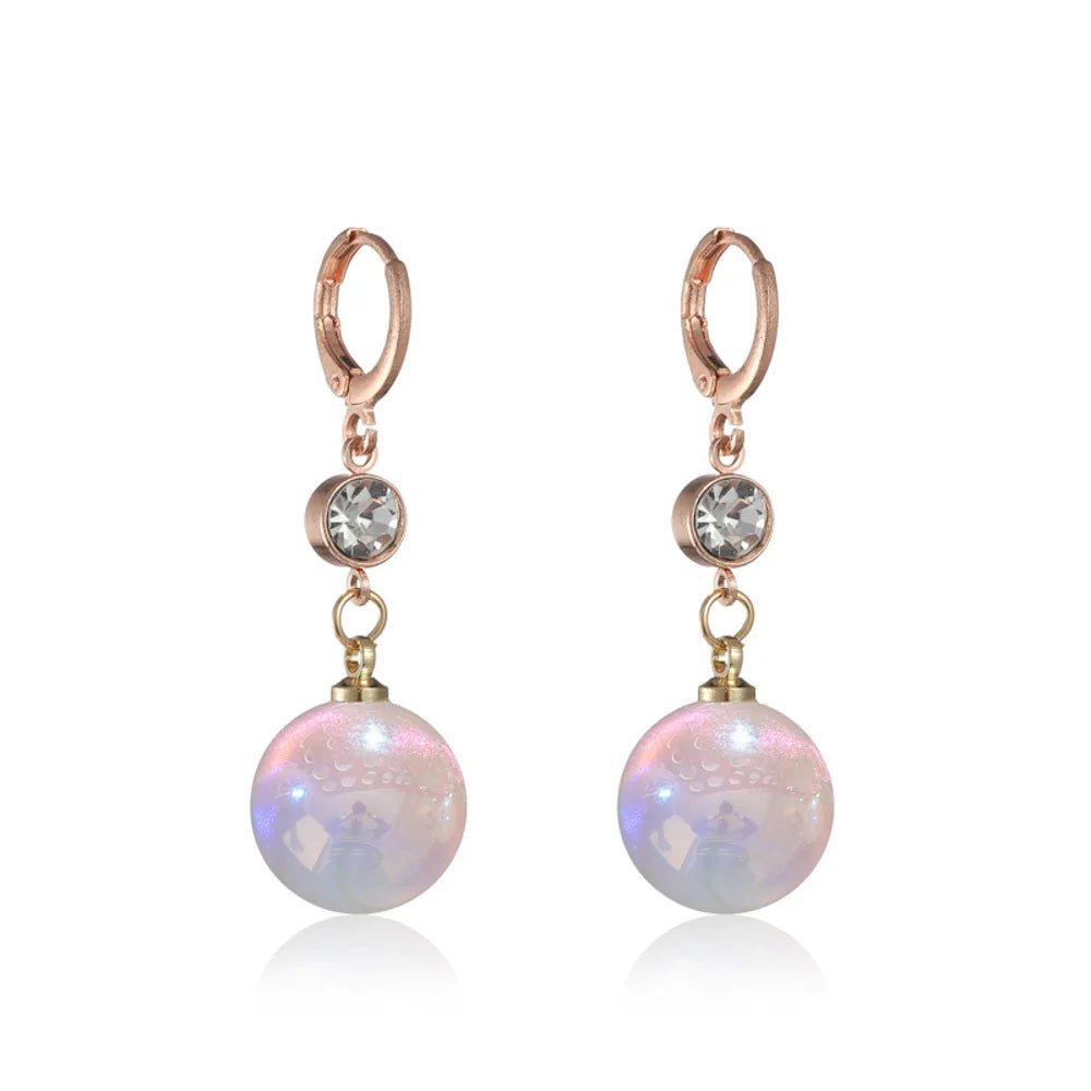 Pearl & Rhinestone Flower Drop Earrings - Cozy & Co. Market