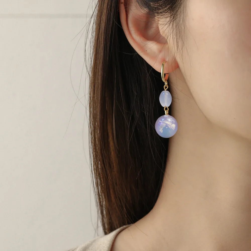 Pearl & Rhinestone Flower Drop Earrings - Cozy & Co. Market