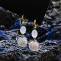 Pearl & Rhinestone Flower Drop Earrings - Cozy & Co. Market