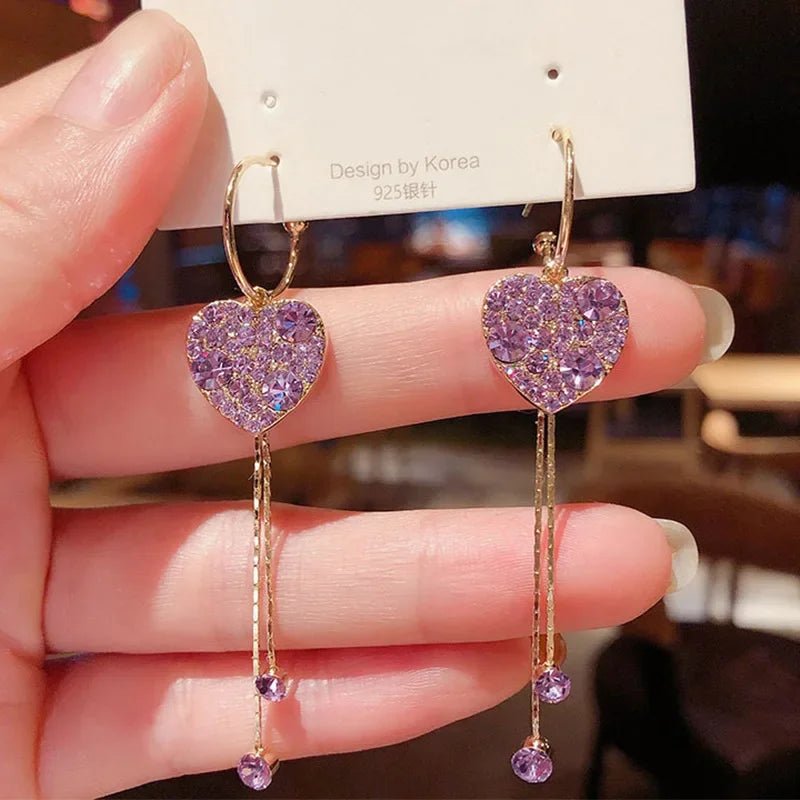 Pearl & Rhinestone Flower Drop Earrings - Cozy & Co. Market