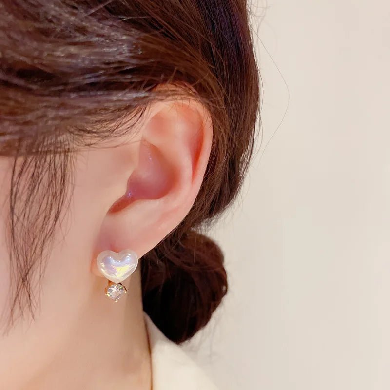 Pearl & Rhinestone Flower Drop Earrings - Cozy & Co. Market
