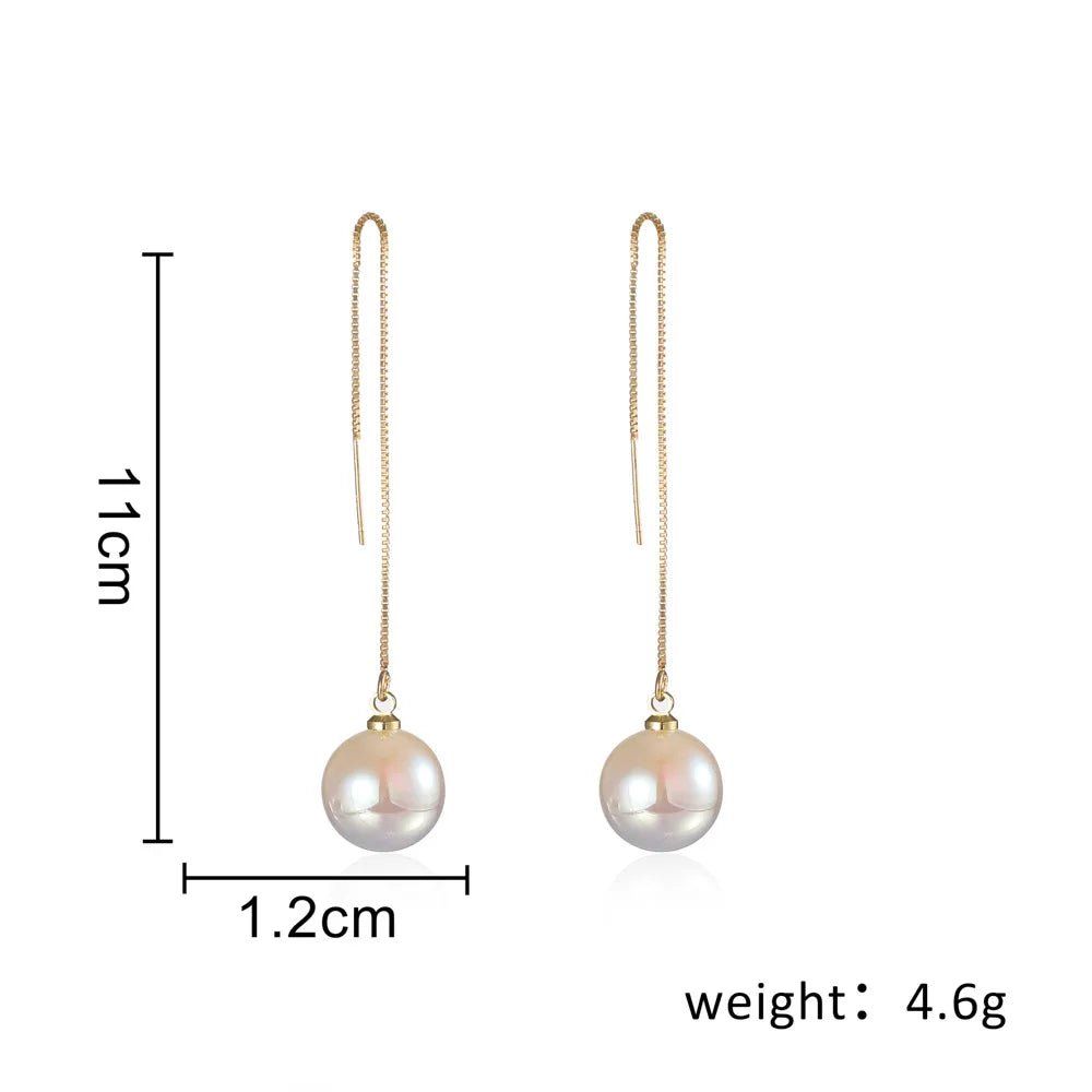 Pearl & Rhinestone Flower Drop Earrings - Cozy & Co. Market