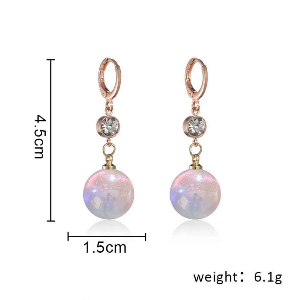 Pearl & Rhinestone Flower Drop Earrings - Cozy & Co. Market
