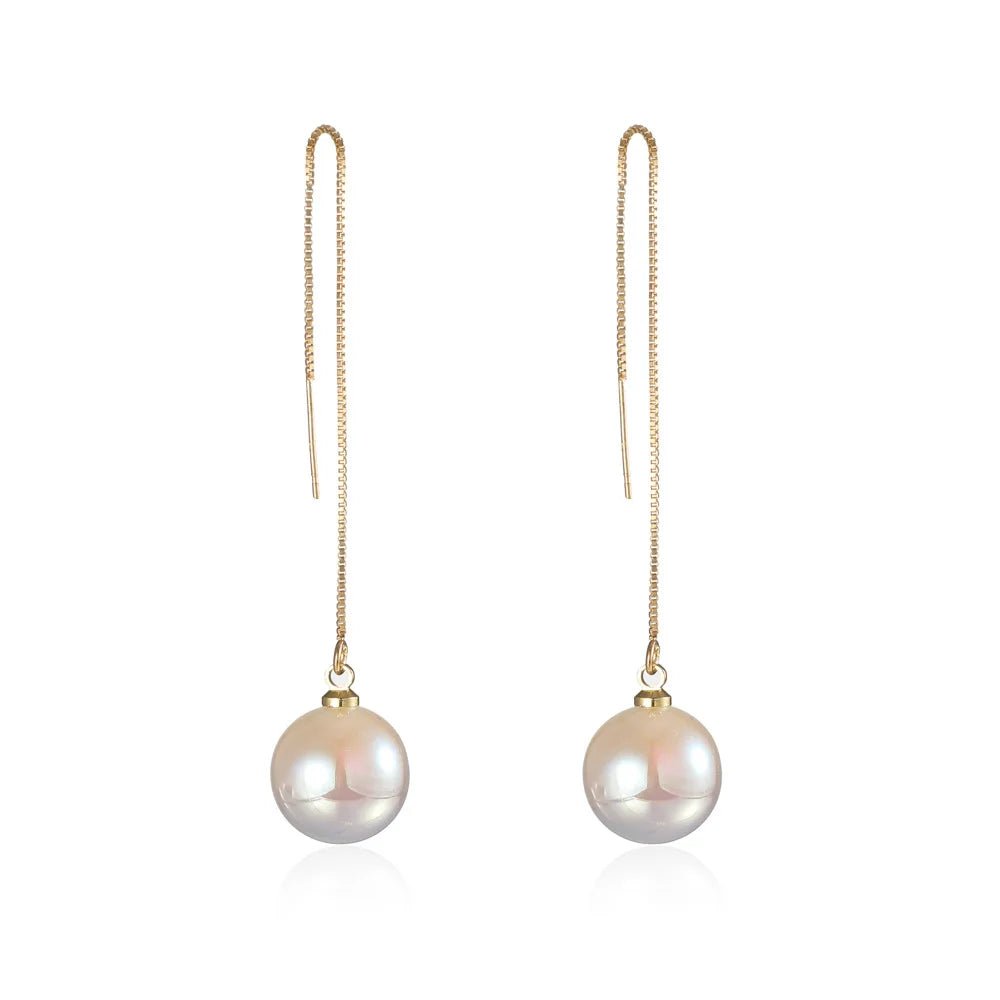 Pearl & Rhinestone Flower Drop Earrings - Cozy & Co. Market