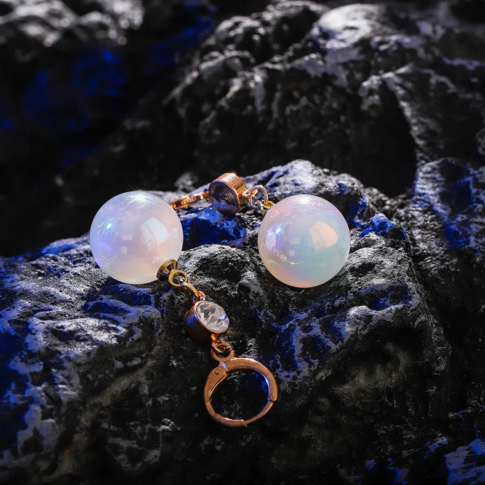 Pearl & Rhinestone Flower Drop Earrings - Cozy & Co. Market