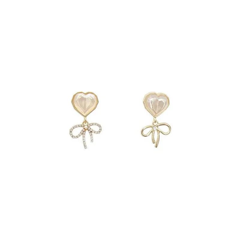 Pearl & Rhinestone Flower Drop Earrings - Cozy & Co. Market