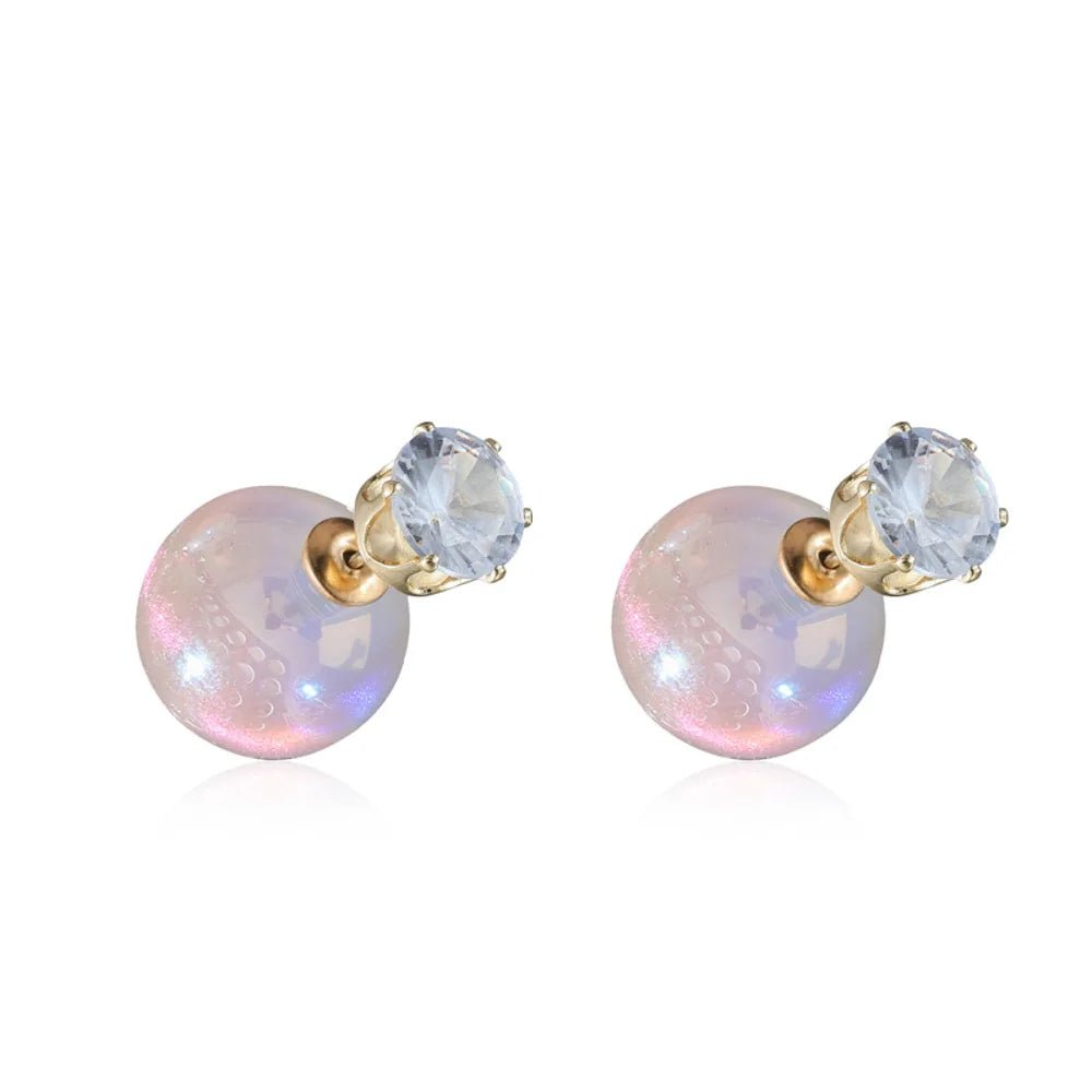 Pearl & Rhinestone Flower Drop Earrings - Cozy & Co. Market