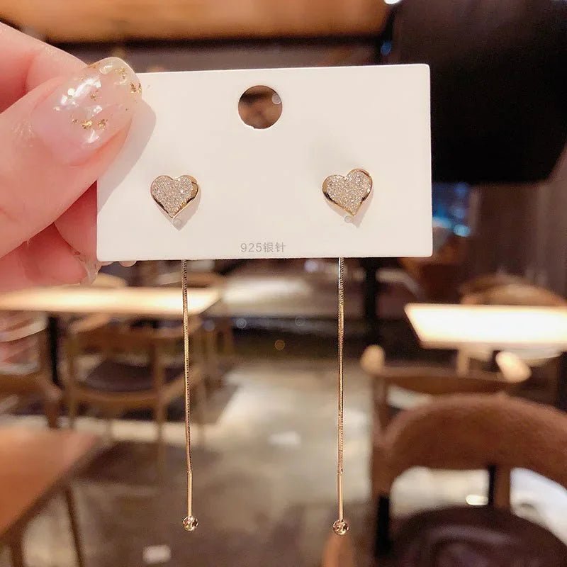 Pearl & Rhinestone Flower Drop Earrings - Cozy & Co. Market