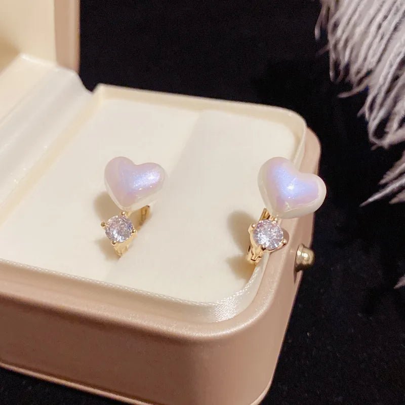 Pearl & Rhinestone Flower Drop Earrings - Cozy & Co. Market